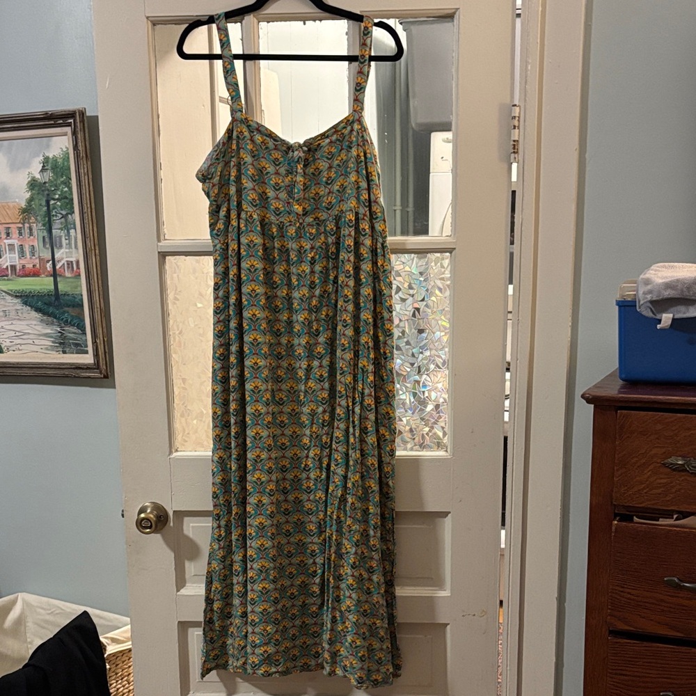 NATURAL LIFE Patti Tie-Front Maxi Dress